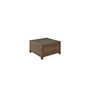 Bradenton Outdoor Wicker Sectional Glass Top Coffee Table