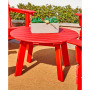 32" D Outdoor Patio Round Coffee Table