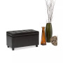 Verona Faux Leather Storage Ottoman