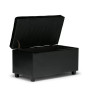 Verona Faux Leather Storage Ottoman