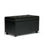 Verona Faux Leather Storage Ottoman
