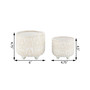 Vintage-like Footed Ceramic Planter, Set of 2