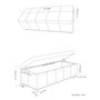 Rhodes Faux Leather Rectangular Storage Ottoman