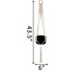 Hanging Macrame Planter Hanger, 6"