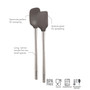 Flex-Core Silicone & Stainless Steel Mini Spatula & Spoonula Set