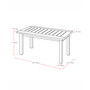 Distribution Miramar Hardwood Outdoor Coffee Table