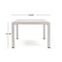 Cape Coral Outdoor Coffee Table with Glass Top