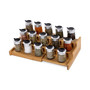 3-Tier Expandable Bamboo Spice Rack Cabinet Organizer