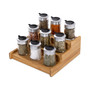3-Tier Expandable Bamboo Spice Rack Cabinet Organizer