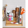 3-Tier Expandable Bamboo Spice Rack Cabinet Organizer