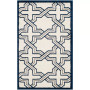 Amherst 413 Ivory and Navy Area Rug Collection