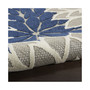 Aloha ALH05 Ivory and Navy 2' x 6' Runner Rug