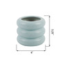 Ceramic Ribbed Plant Pot, 6"