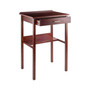 Transitional Ronald High Desk, Walnut