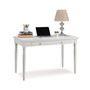 Cottage White Turned leg Laptop Desk with Center Drawer