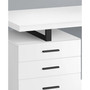 Desk with 3 Storage Drawers and Floating Desktop