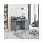 Classic Office Desk with Storage, Grey