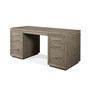 Prelude 62" Wood Dovetail Joinery Executive Desk