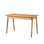 Home Office Desk Large Computer Desk Study Desk Writing Table Workstation with Solid Wood Legs & 1 Drawer