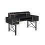 Safea Computer Desk, Black Finish 92804