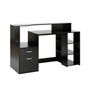 Wooden Computer Desk PC Table Home Office Workstation w/ Printer Shelf