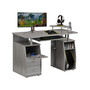 Complete Computer Workstation Desk With Storage, Grey