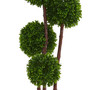 4' Boxwood Artificial Topiary Tree in Planter UV Resistant