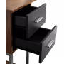 Wood L-Shape with Hutch and Storage Desk