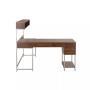 Wood L-Shape with Hutch and Storage Desk