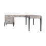 Zane 3PC Modular Desk Set (Modular Keyboard Tray, Writing Desk, Modular File)