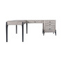 Zane 3PC Modular Desk Set (Modular Keyboard Tray, Writing Desk, Modular File)