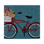 Frontporch Bike Ride Blue 1'8" x 2'6" Outdoor Area Rug