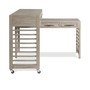 Fresh Perspectives 56" Wood 360 Degrees Swivel Desk