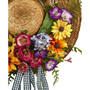Mixed Flower Hat Wreath