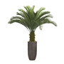 62.2" Palm Tree Artificial Faux decor in Resin Planter