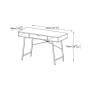 Desk with Center Drawer