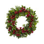 24" Berry Boxwood Wreath