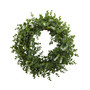 18" Eucalyptus Double Ring Wreath w/ Twig Base