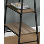 Computer Desk with 4 Open Shelves