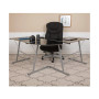 L-Shaped Computer Corner Glass Desk, Gaming Desk, Home Office Corner Desk