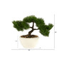 10" Cedar Bonsai Artificial Tree in Decorative Planter