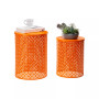 Multi-Functional Metal Garden Stool or Plant Stand or Accent Table, Set of 2