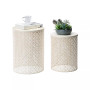 Multi-Functional Metal Garden Stool or Plant Stand or Accent Table, Set of 2