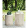 Multi-Functional Metal Garden Stool or Plant Stand or Accent Table, Set of 2