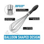 Balloon Stainless Steel Whisk with Soft Silicone Handle (12 inch)