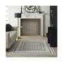 Key Largo KLG02 Silver 4' x 6' Outdoor Area Rug