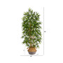 64" Artificial Tree with Natural Trunks in Boho Chic Planter