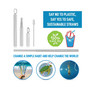 Collapsible Straw with Case and Cleaning Tool