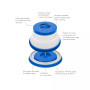 Collapsible Microwave Cover 3-Pc. Set