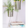 Metal Small Planter with Removable Stand Set of 2